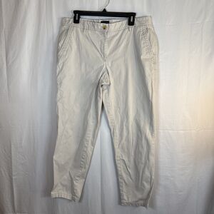 Women’s Talbots Relaxed Chino Khaki Pants Size 12 Preowned